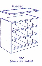CB-3 steel compact shelving bookcase