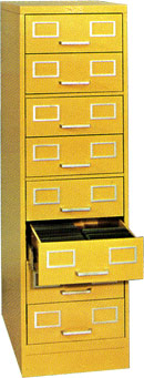 Model 8-MFX-2 steel microfiche cabinet